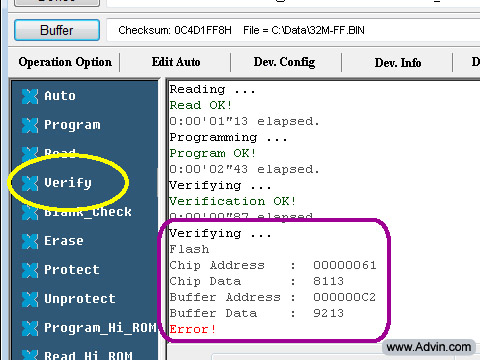 Chip programmer software