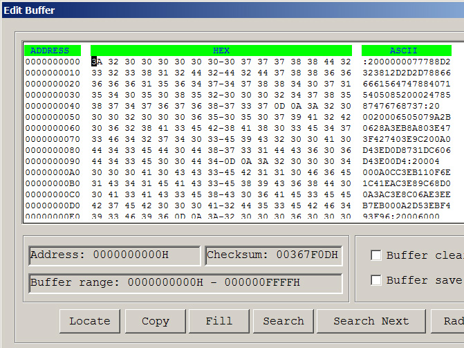 Buffer with duplicated data